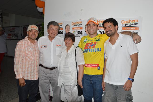 Rene Cantillo, Jorge Eduardo Gechem, Janet Gechem, Jorge Andrés Gechem, entre otros.